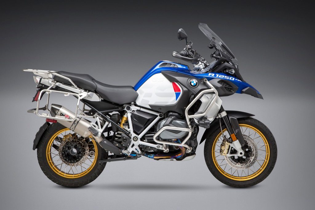 R1200GS/R1250GS 13-22 R-77 Stainless Slip-On Exhaust, w/ Stainless Muffler · Motor