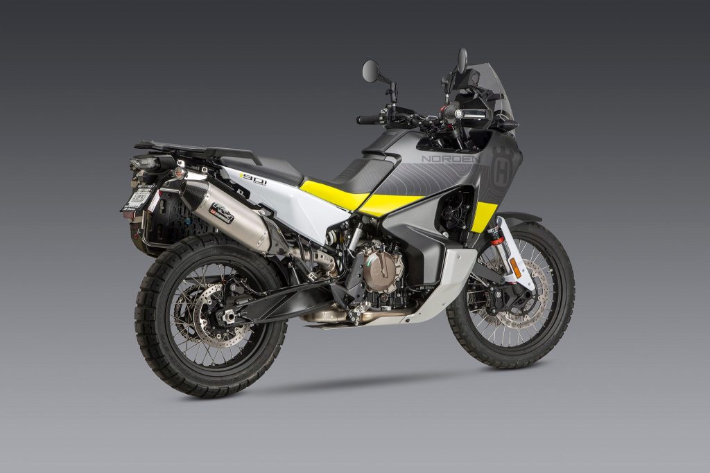 790/890 Adventure 19-23 / 22-23 Norden 901 RS-4 Stainless Slip-On Exhaust, w/ Stainless Muffler · Opuesta