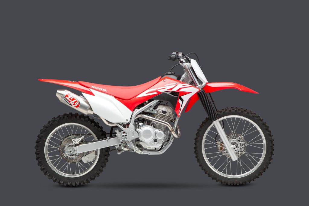 CRF250F 19-25 / CRF300F 2026 RS-2 Stainless Full Exhaust, w/ Aluminum Muffler · Lateral