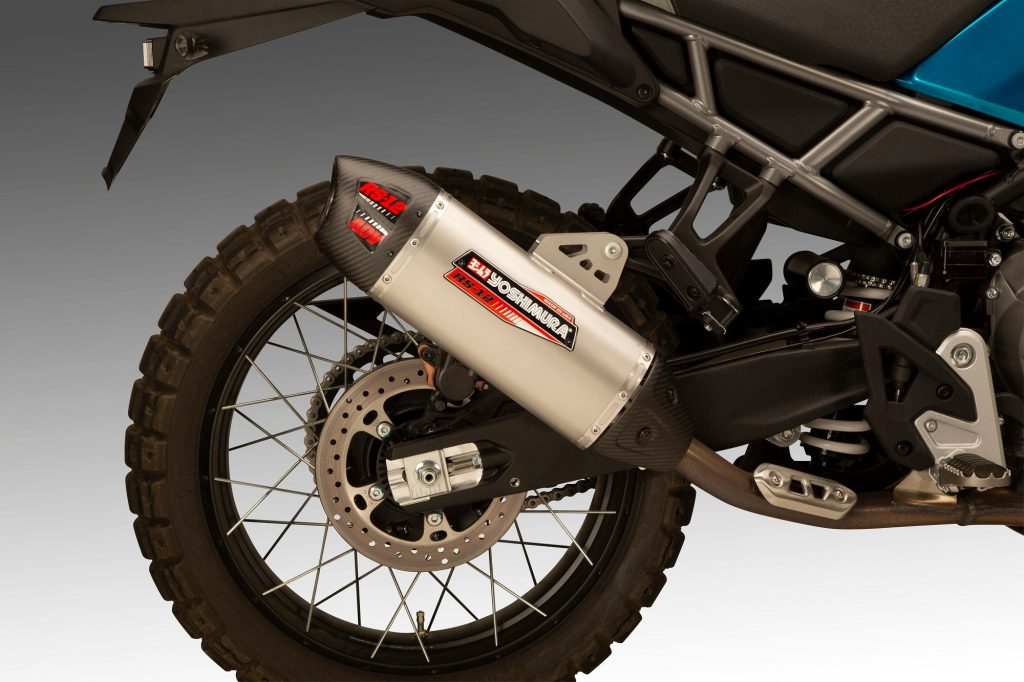 IBEX / MT 450 25-26 RS-12 ADV Stainless Slip-On Exhaust w/ Stainless Muffler · Frontal