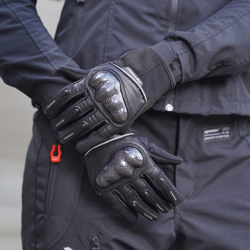 Guantes Moto Protección Vortex Gris · Motor