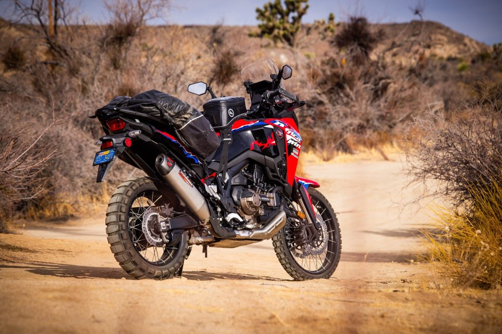 Africa Twin 20-26 RS-12 Stainless Slip-On Exhaust, w/ Stainless Muffler · Motor