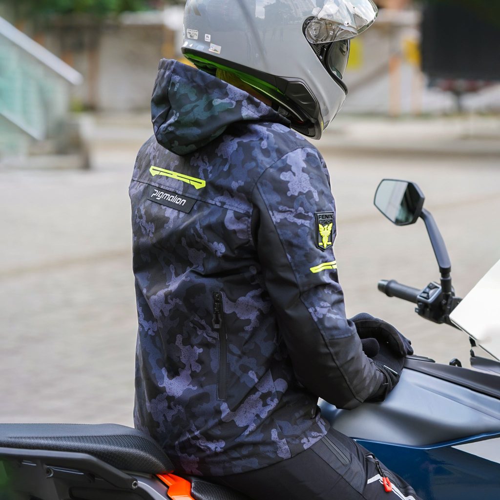 Chaqueta Moto Fenix Camo Gris · Frontal