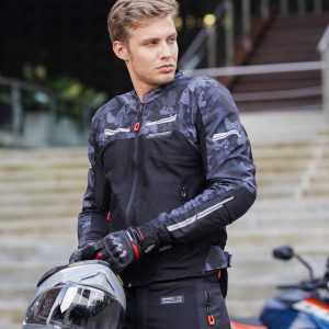 Chaqueta Moto Genesis Pro Verano Camo Gris