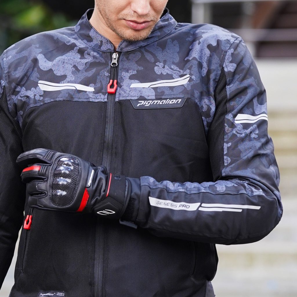Chaqueta Moto Genesis Pro Verano Camo Gris · Frontal
