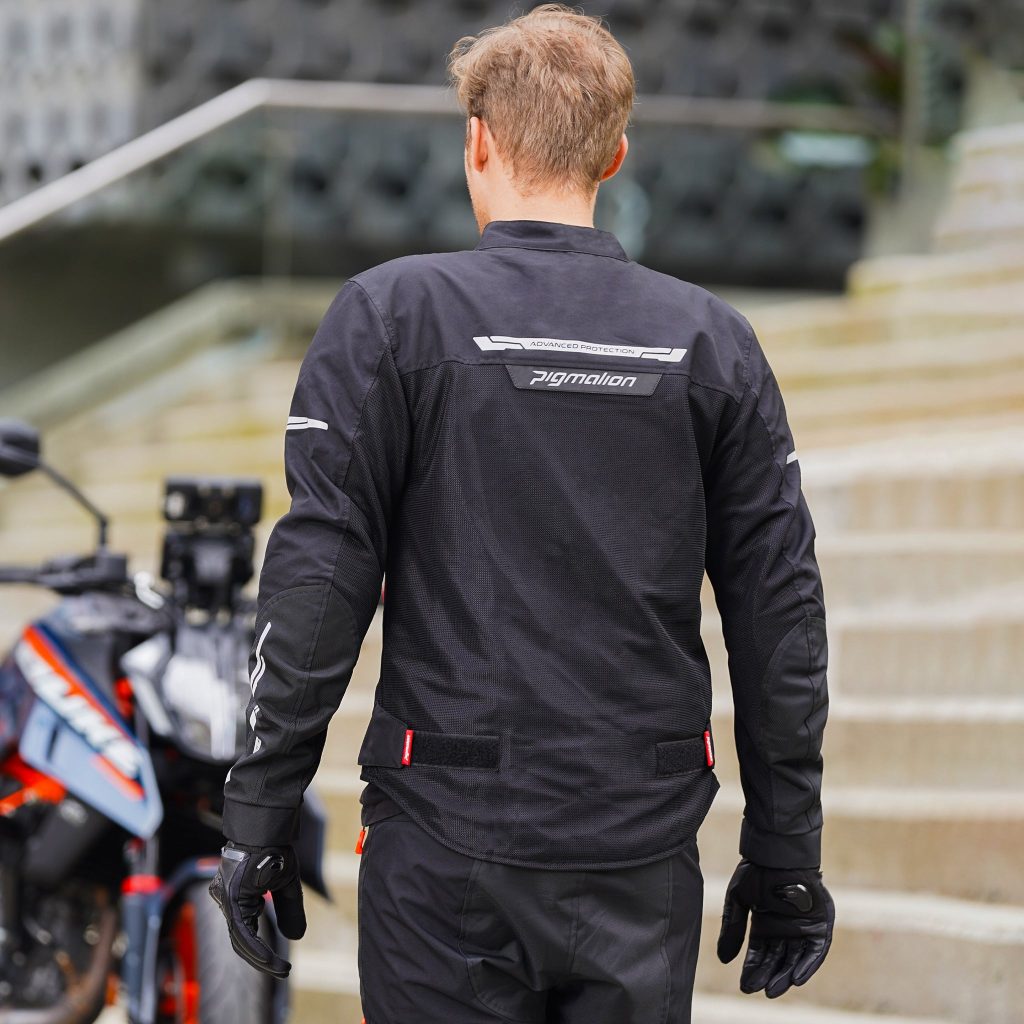 Chaqueta Moto Genesis Pro Verano Negra Hombre · Trasera