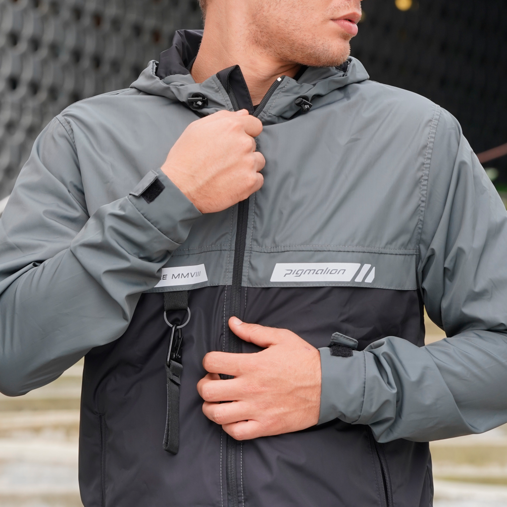 Cortavientos Euro Gris · Frontal