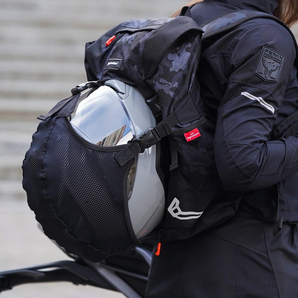 Motomorral Impermeable Negro · Trasera